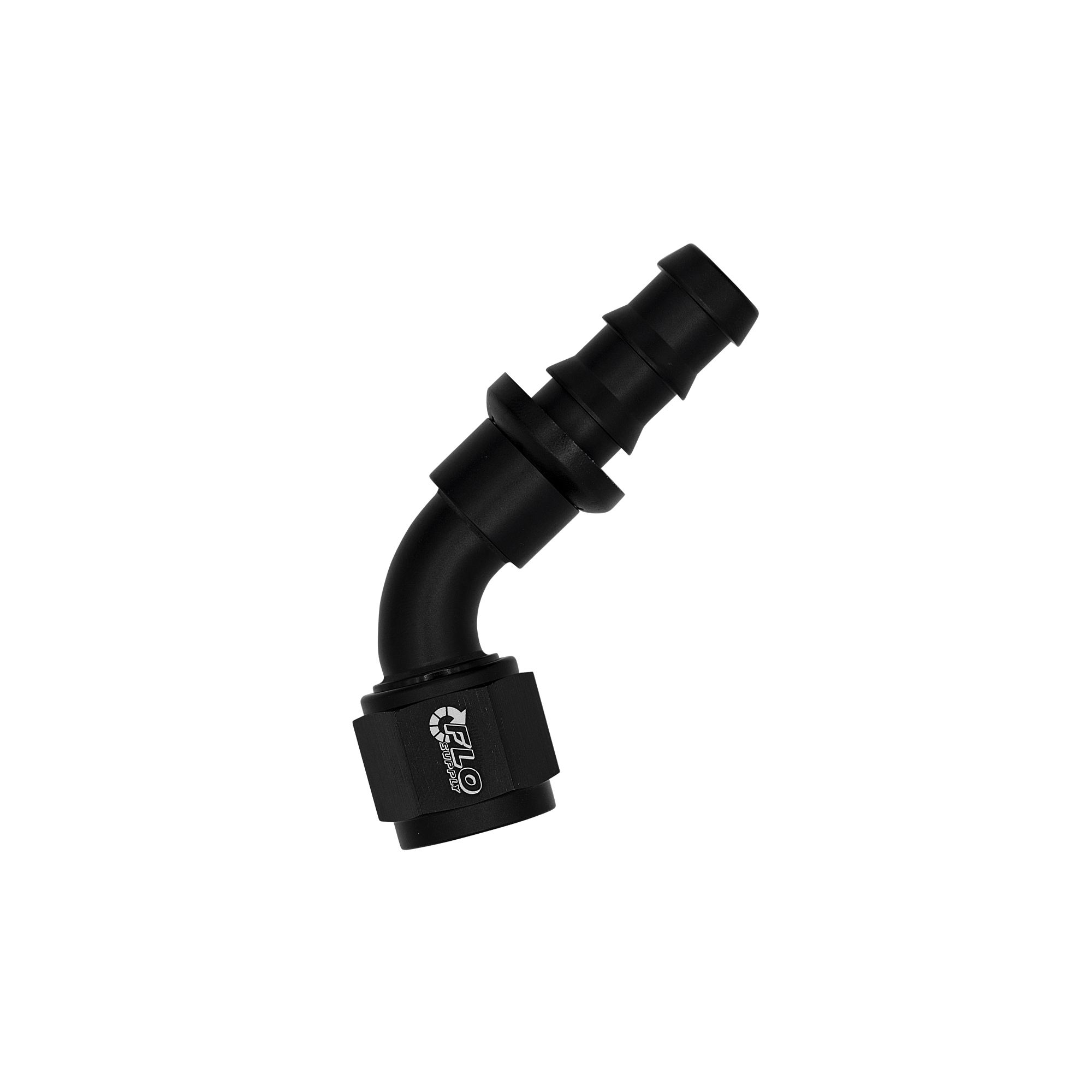 Flo Supply 8AN Push-On 60 Degree Swivel Hose End