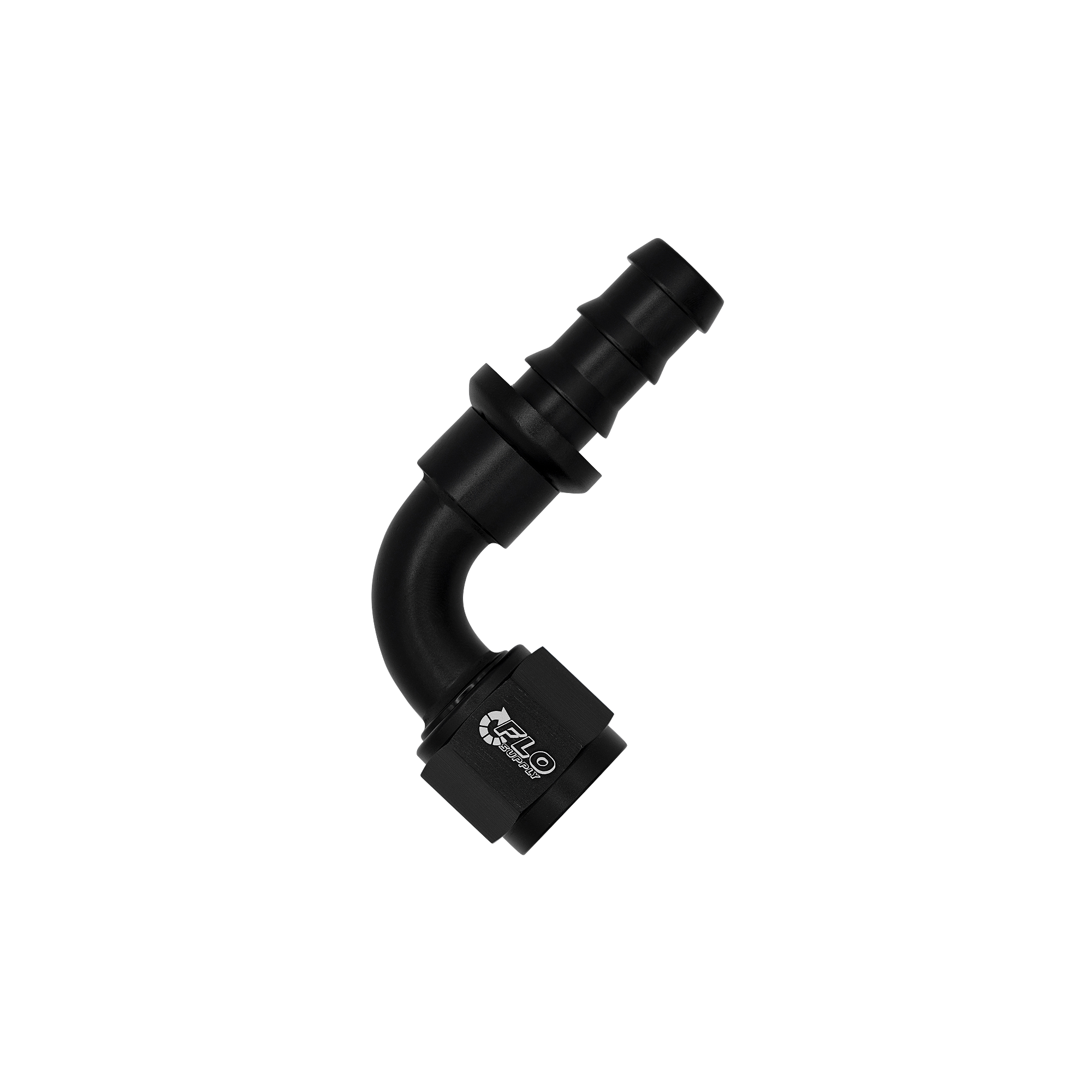 Flo Supply 12AN Push-On 90 Degree Swivel Hose End