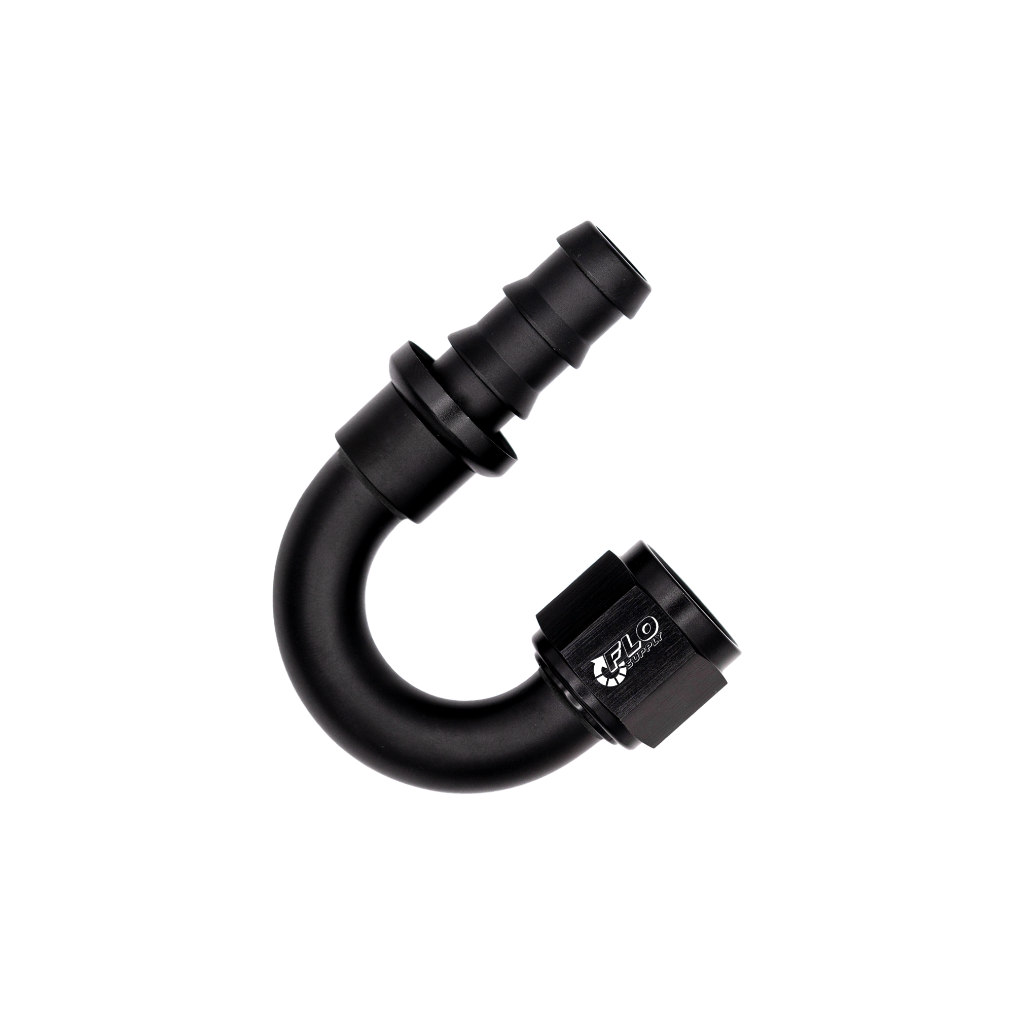 Flo Supply 6AN Push-On 180 Degree Swivel Hose End