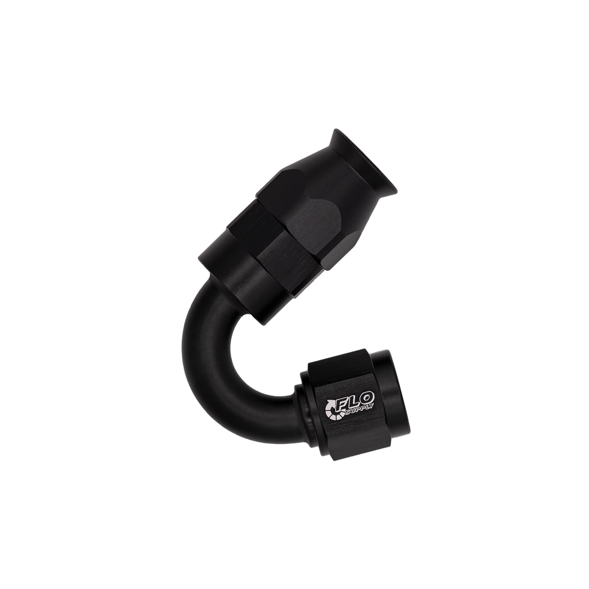 Flo Supply 8AN PTFE 150 Degree Swivel Hose End
