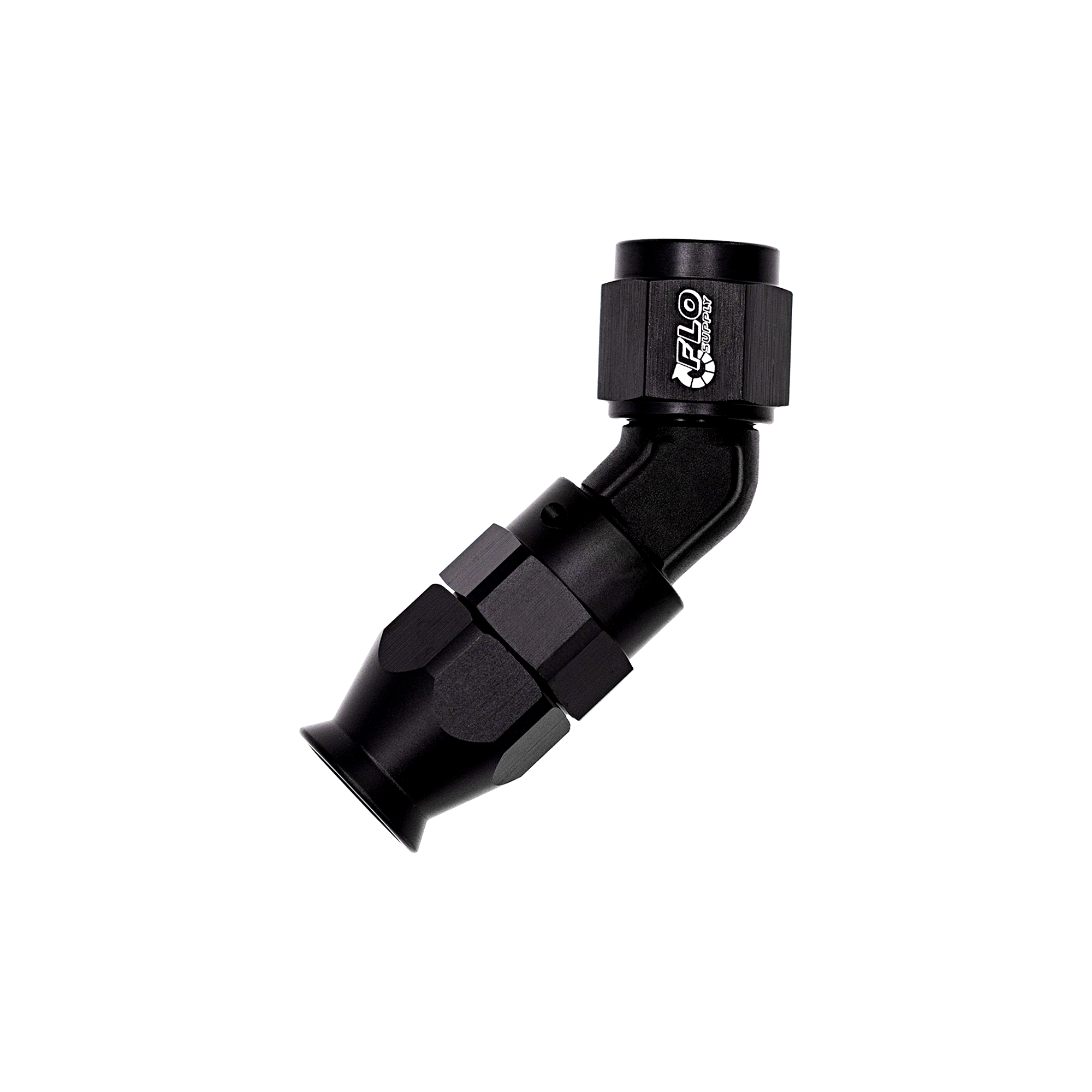 Flo Supply 12AN PTFE 45 Degree Swivel Forged Hose End