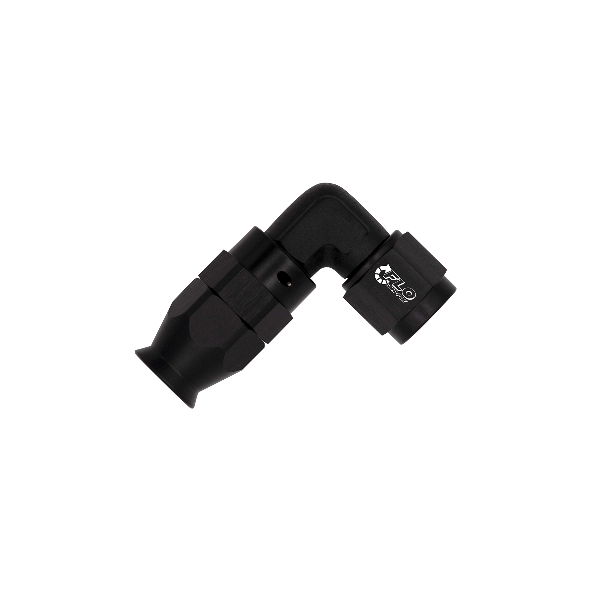 Flo Supply 10AN PTFE 90 Degree Swivel Forged Hose End