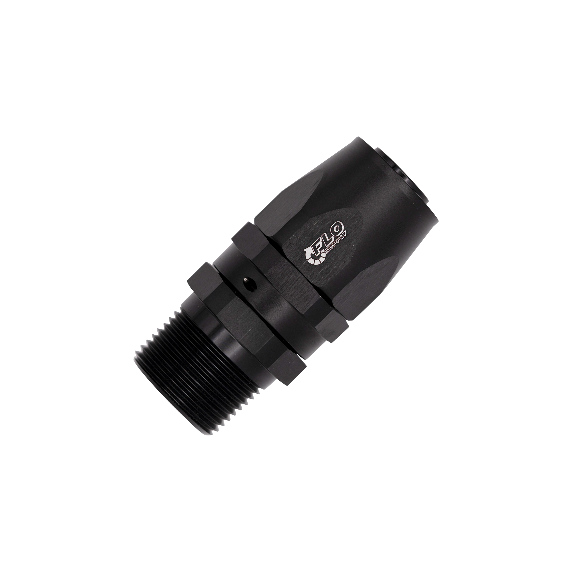 Flo Supply 1/4" NPT To 8AN EZ Connect Forged Straight Swivel Forged Hose End