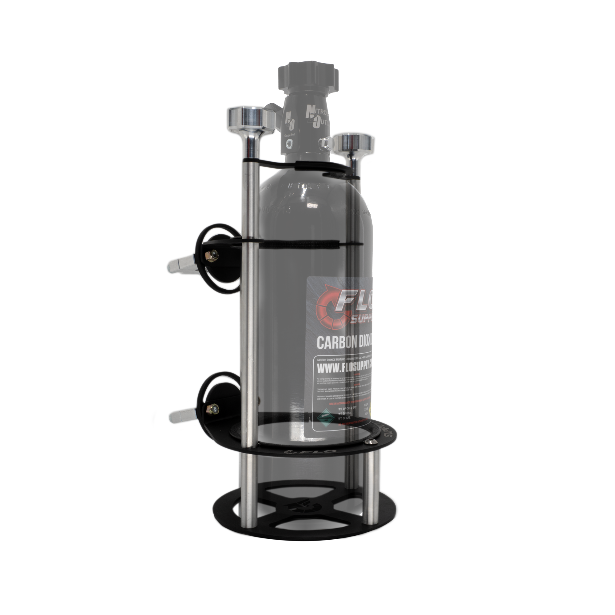 Flo Supply Race-Light Single 5lb Bottle Bracket - Roll Bar Mount - 1-1/2" Bar