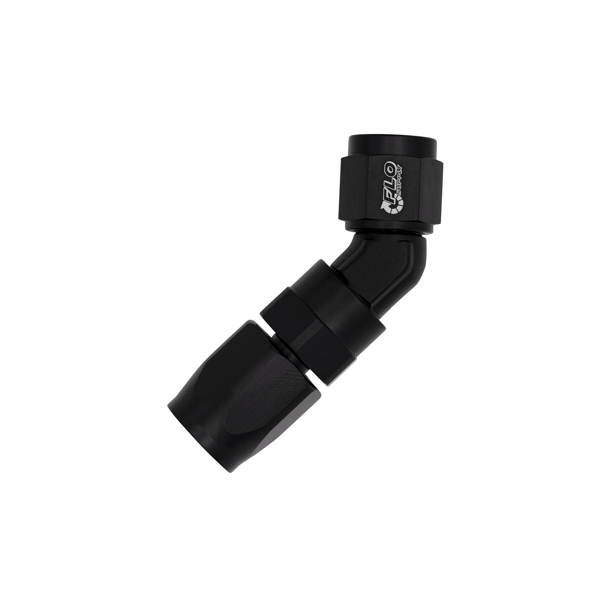 Flo Supply 16AN EZ Connect Forged 45 Degree Swivel Forged Hose End