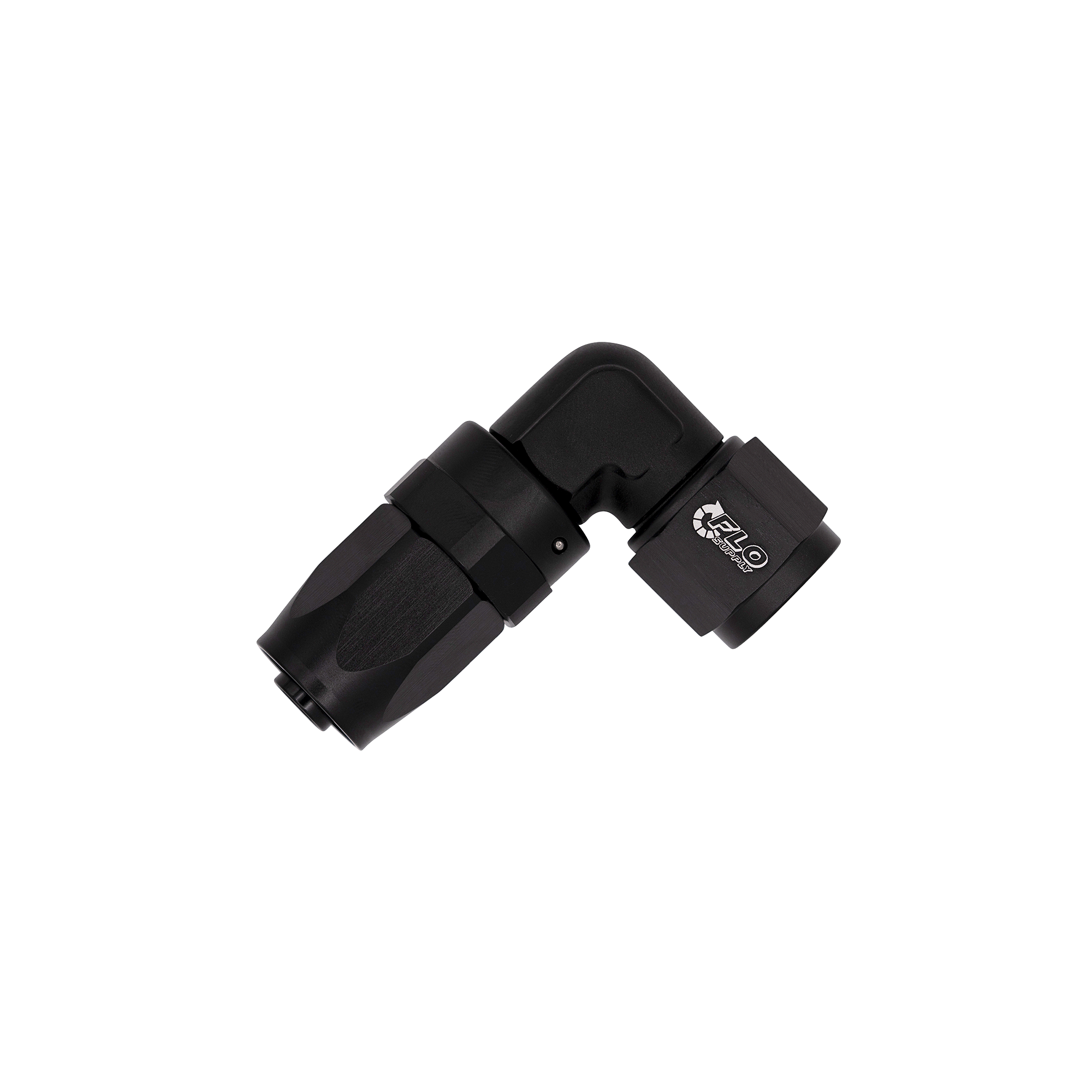 Flo Supply 8AN EZ Connect Forged 90 Degree Swivel Forged Hose End