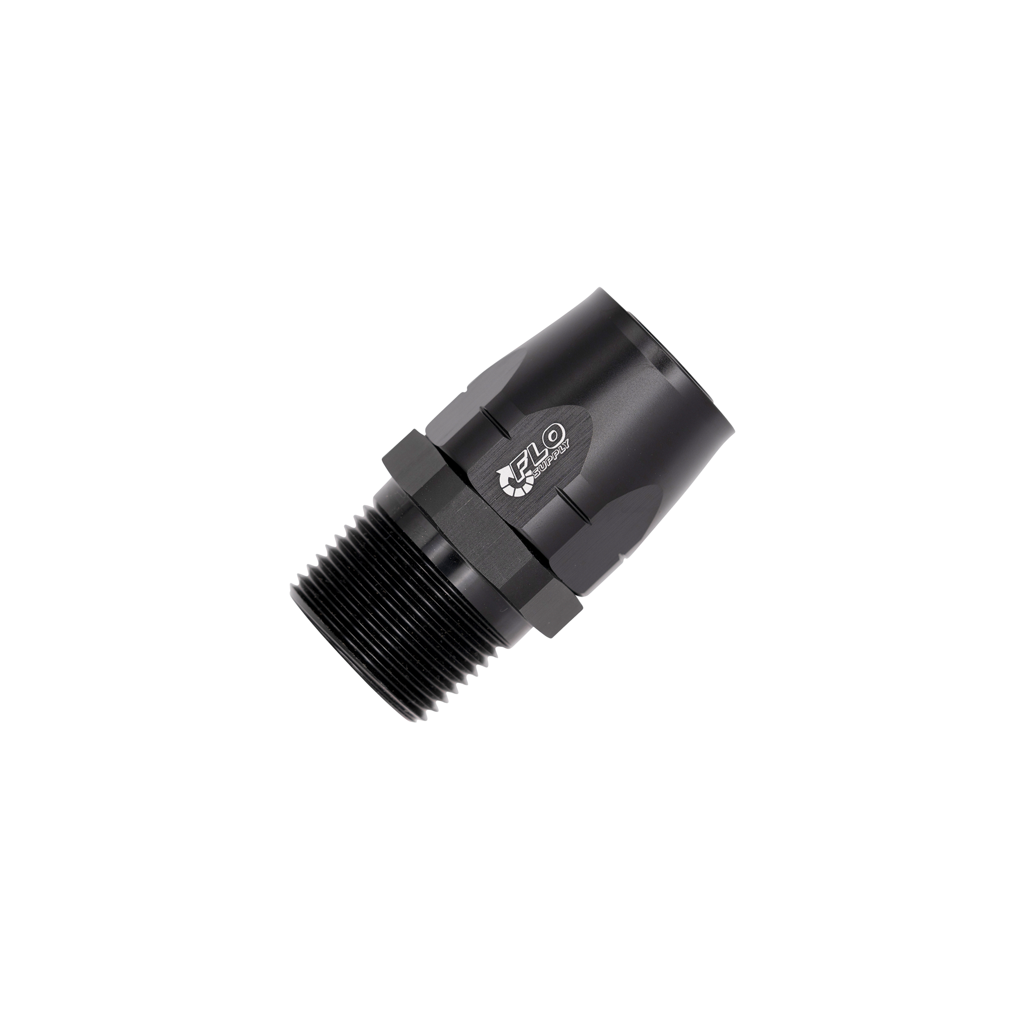 Flo Supply 3/4" NPT To 12AN Cutter Forged Straight Swivel Forged Hose End
