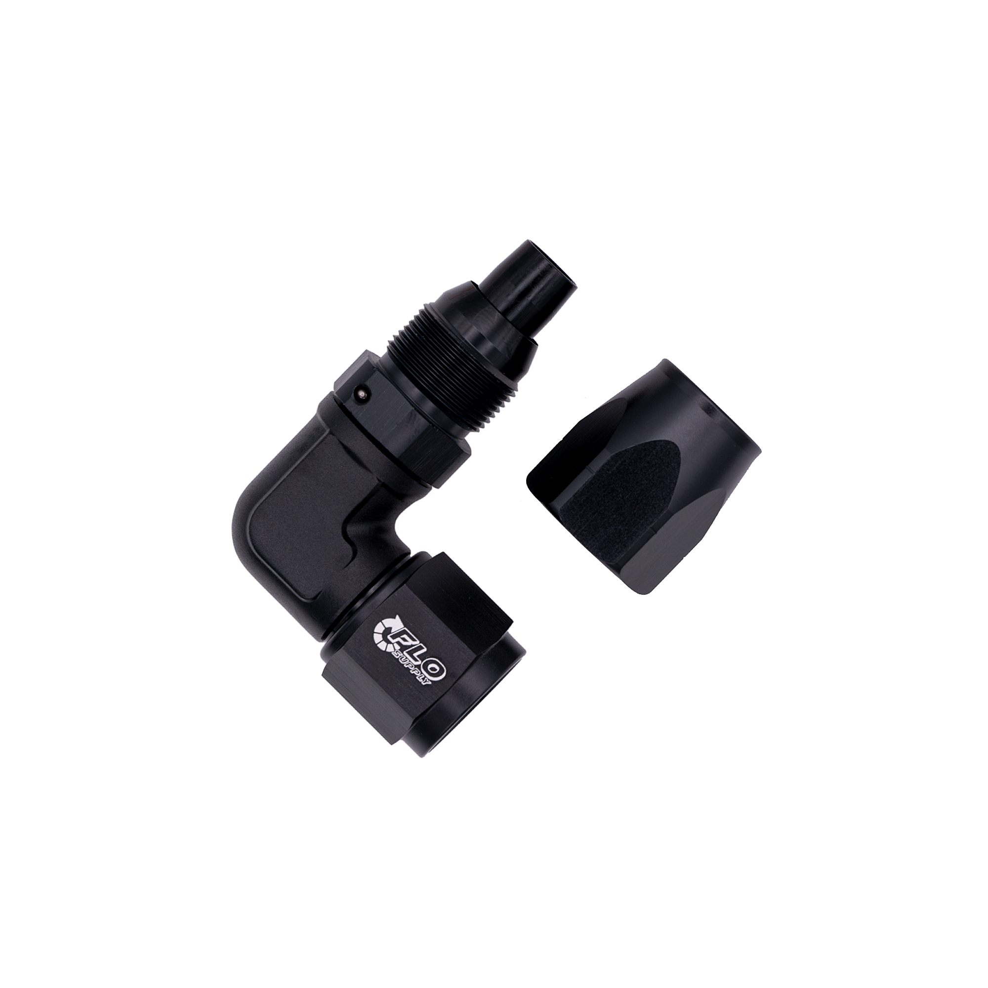Flo Supply 16AN Cutter Forged 90 Degree Swivel Forged Hose End