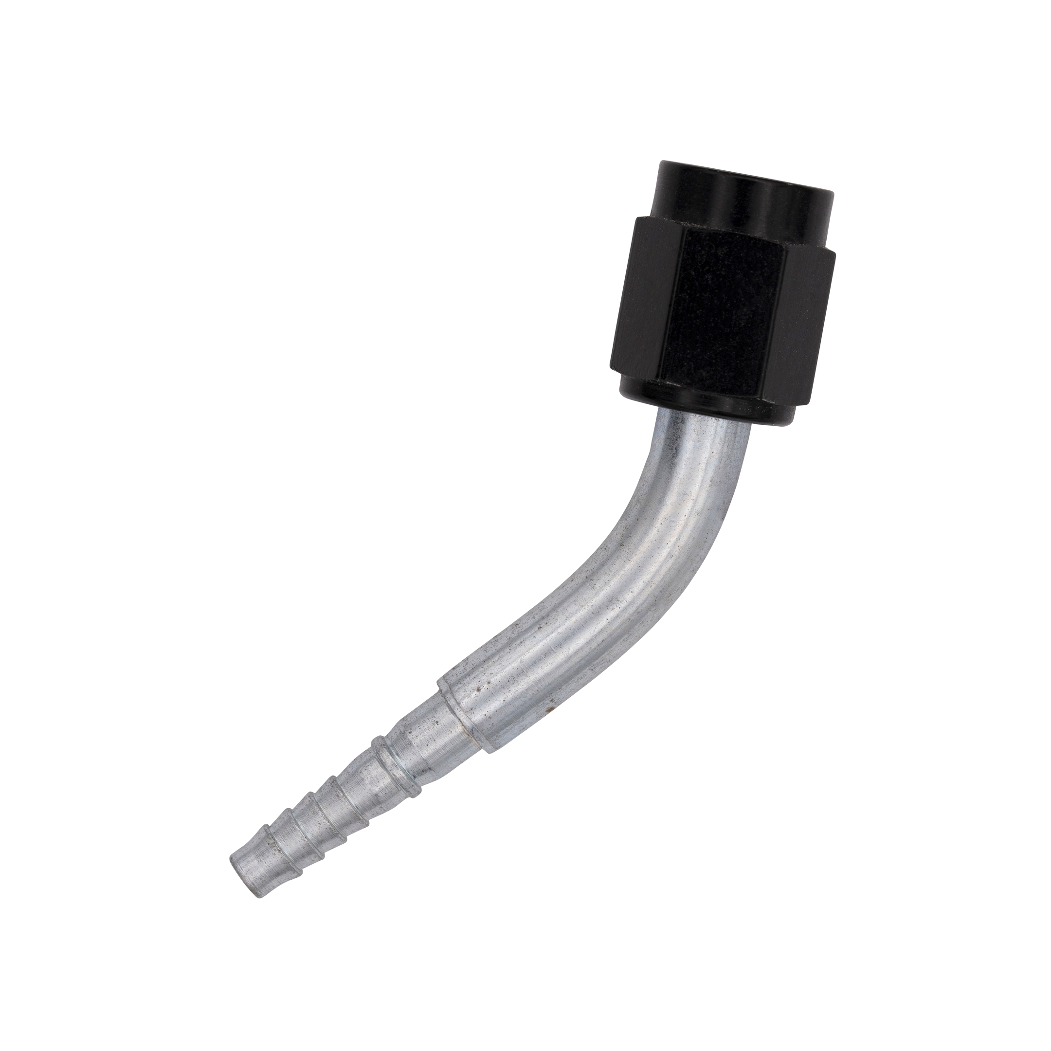 Flo Supply 3AN 45 Degree Hose End Assembly - Black Tube Nut
