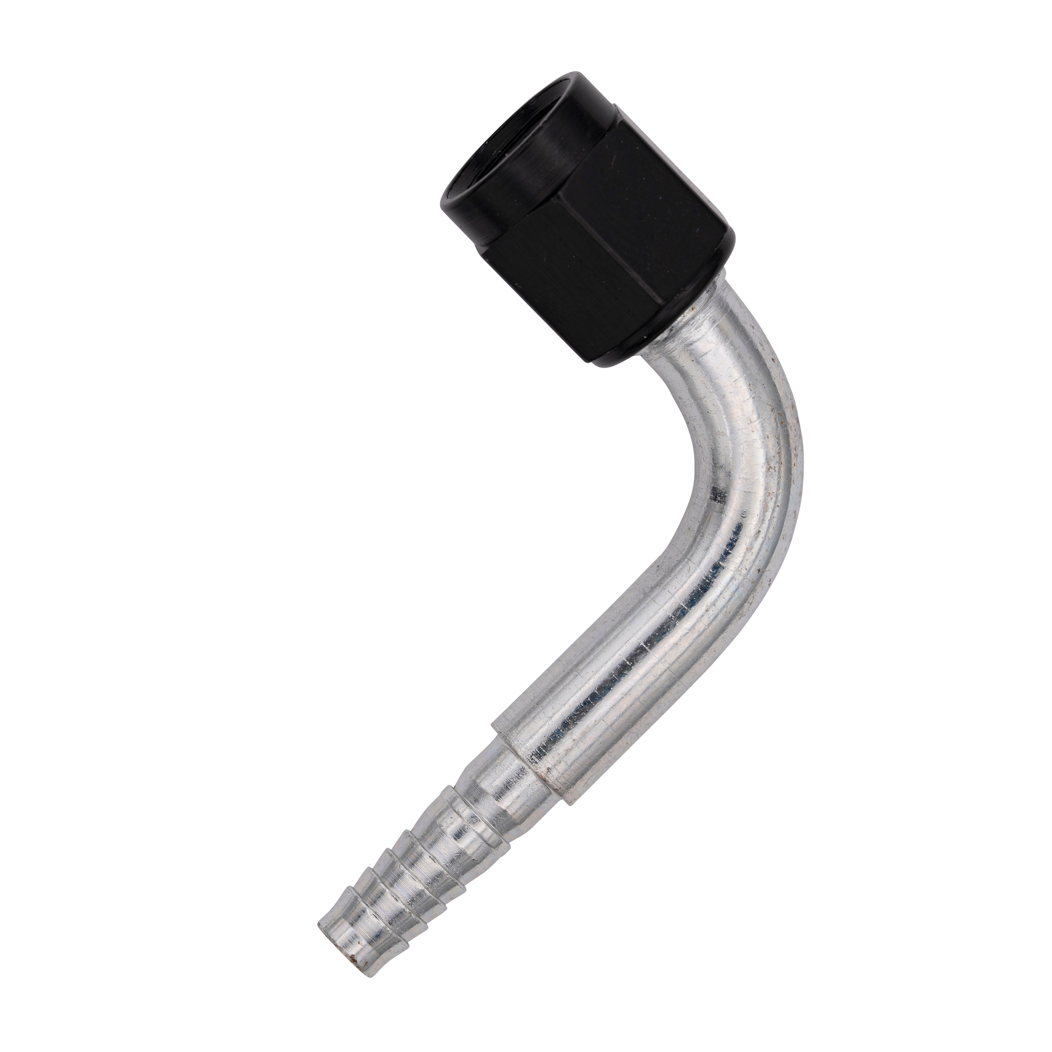 Flo Supply 6AN 90 Degree Hose End Assembly - Red Tube Nut