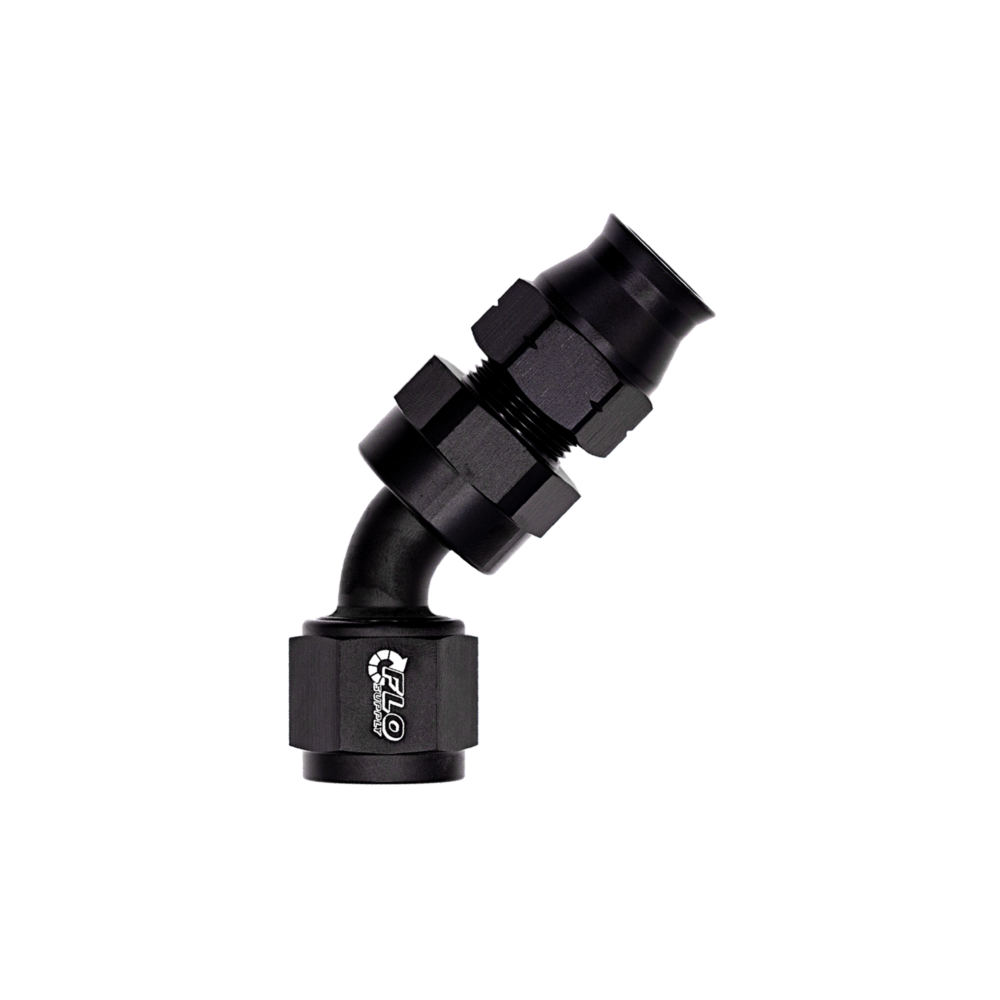 Flo Supply 3/8" Tube 45 Degree to 6AN Female Adapter