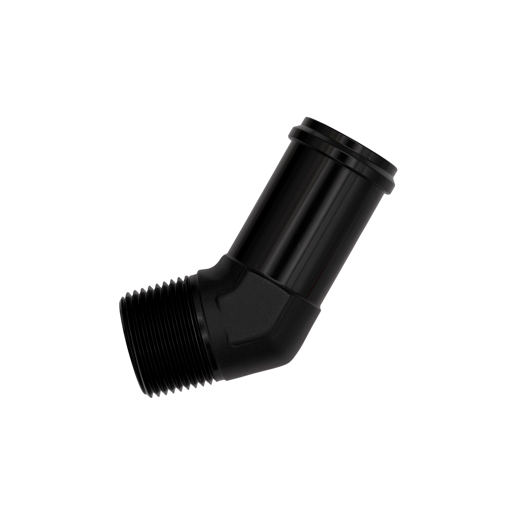Flo Supply 1/2" NPT Male To 3/8" Barb 45 Degree Adapter