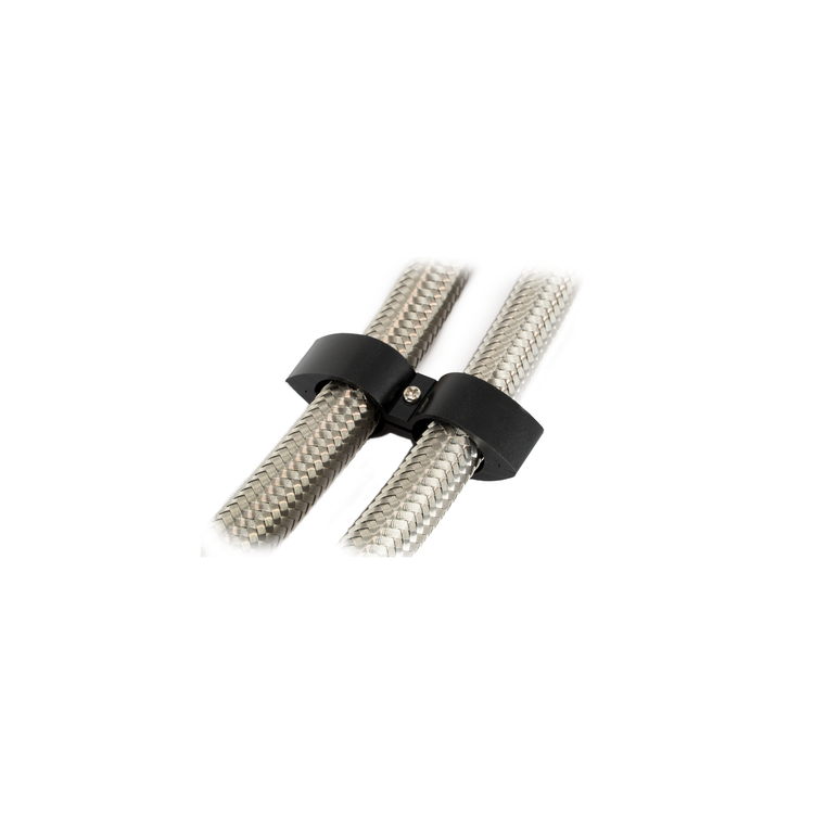 Flo Supply 25/32" Low Profile Billet Dual Hose Separator
