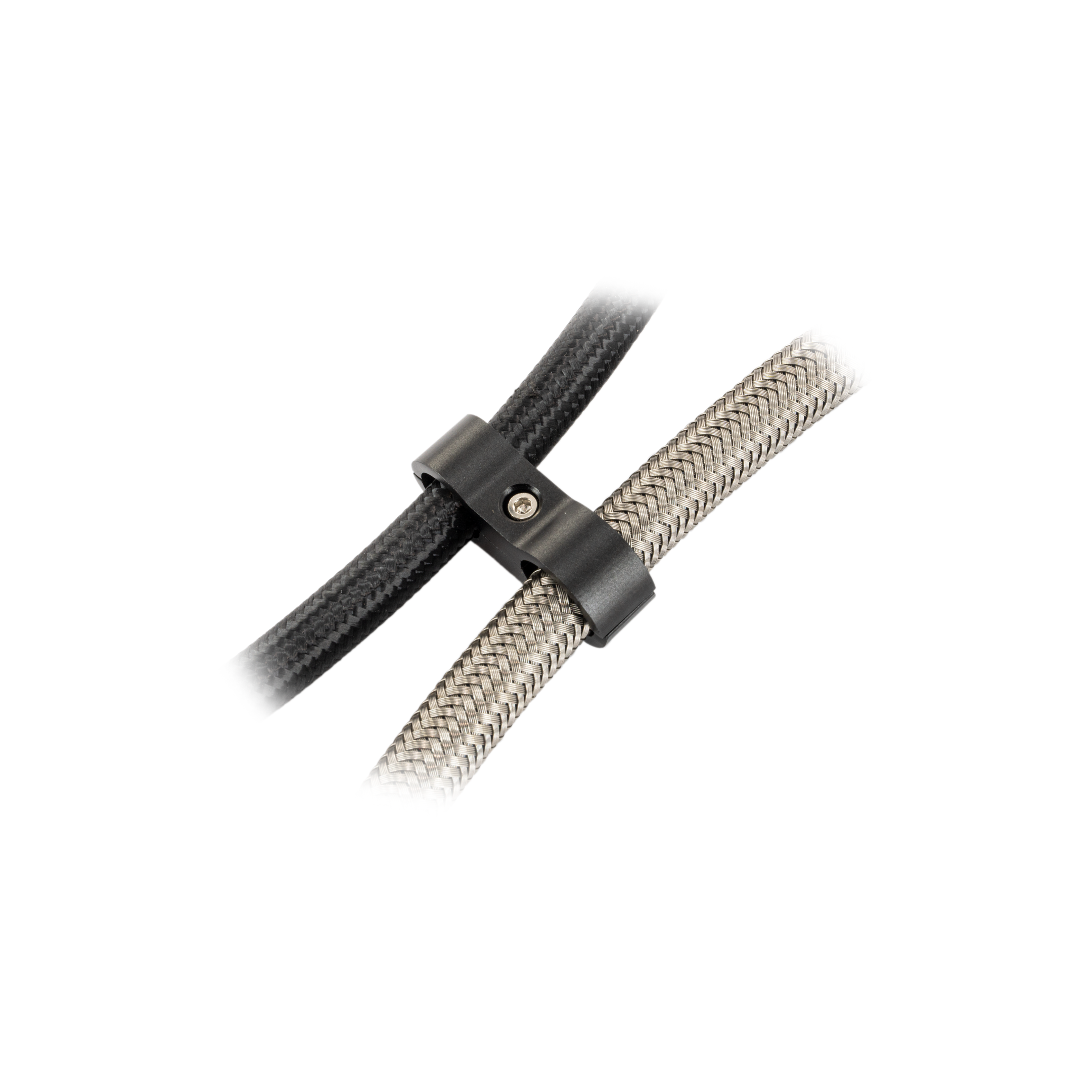 Flo Supply 7/16" To 9/16" Stepped Billet Dual Hose Separator
