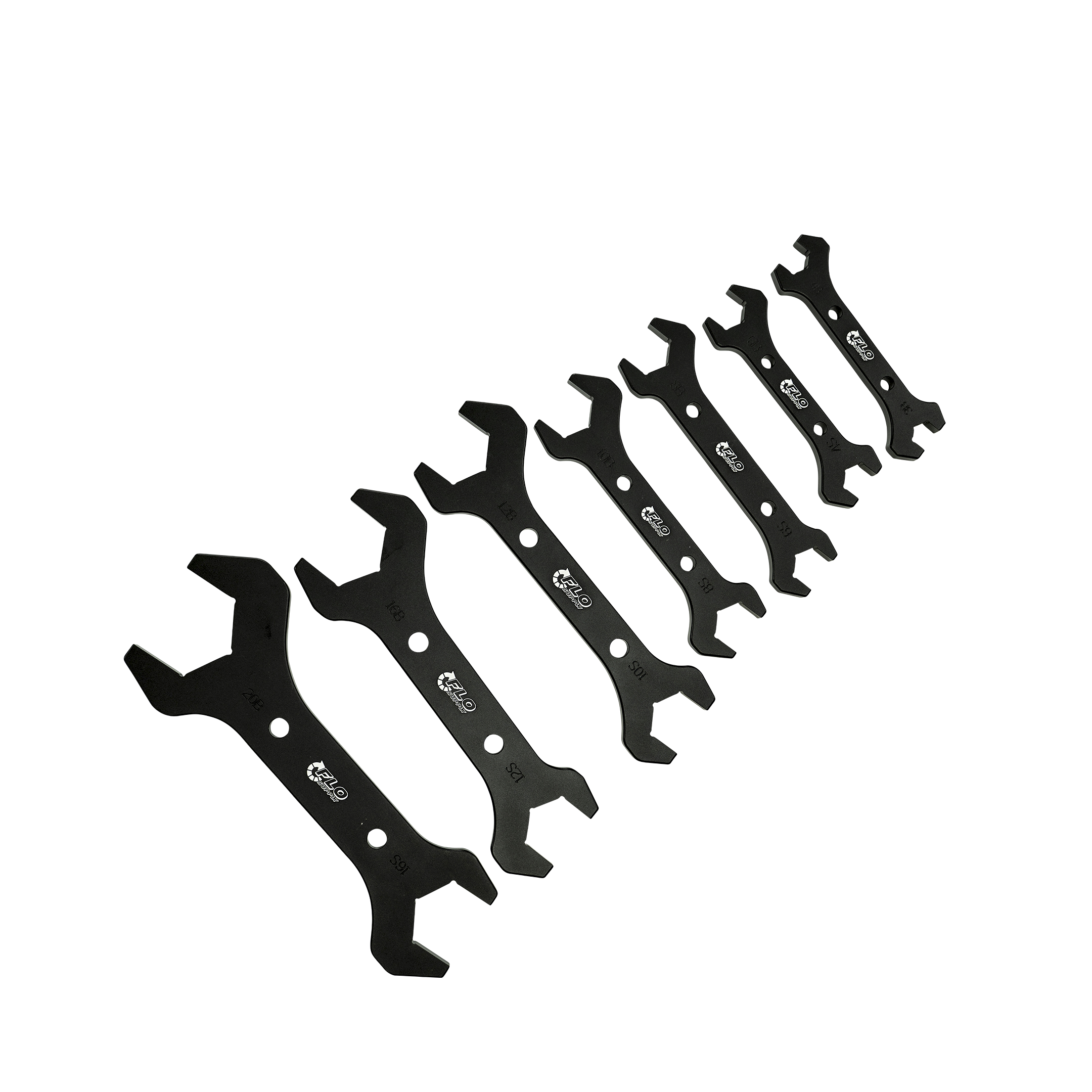 Flo Supply 3AN to 16AN Double Head Wrench Set