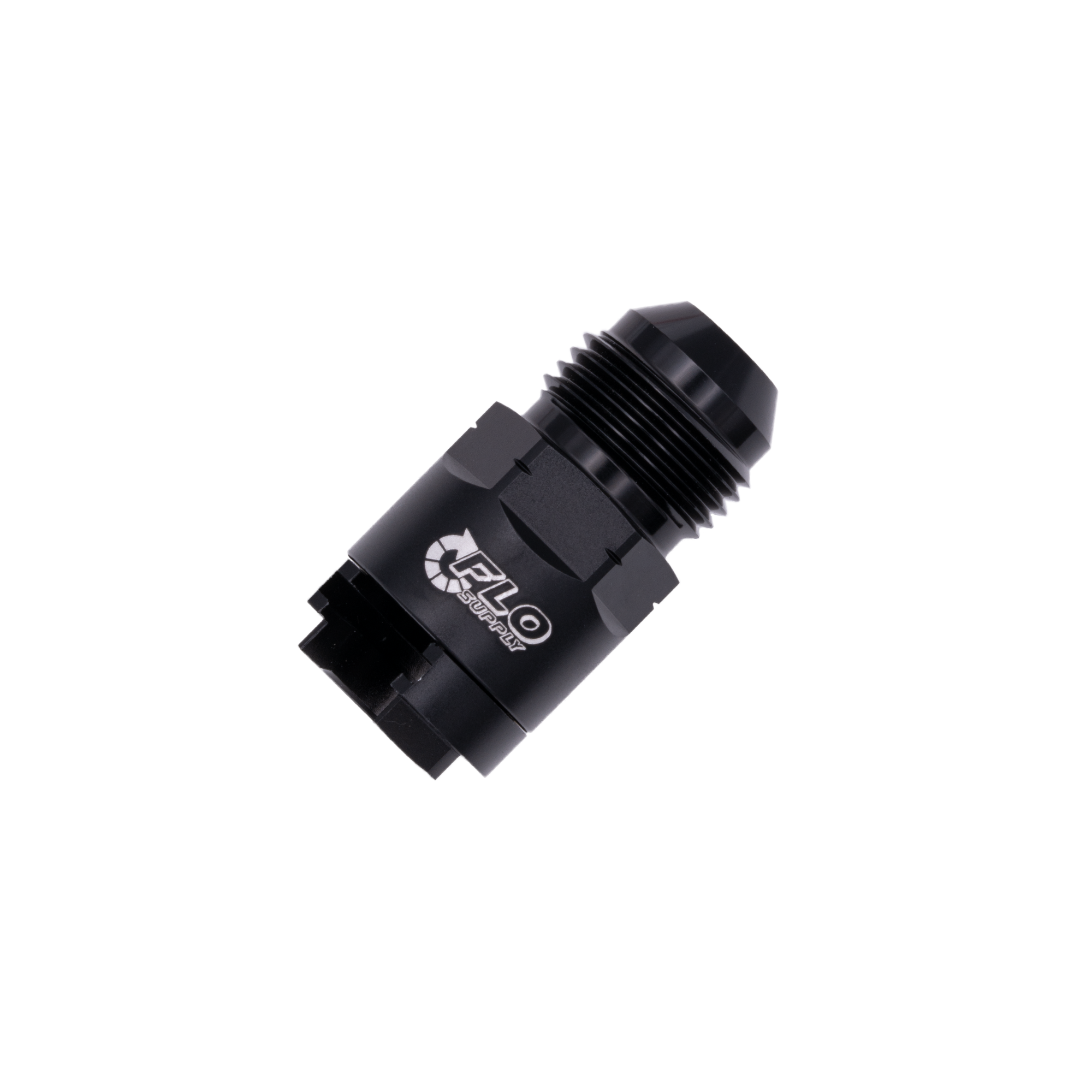 Flo Supply 8AN x 3/8" Threaded Lock Fuel Adapter - Male/Female