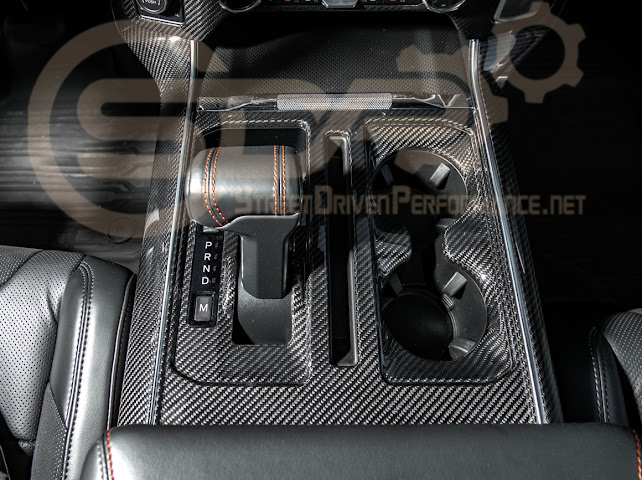 2021-UP FORD F-150 | FACTORY STYLE CARBON FIBER CENTER CONTROL GEAR SHIFT PANEL COVER