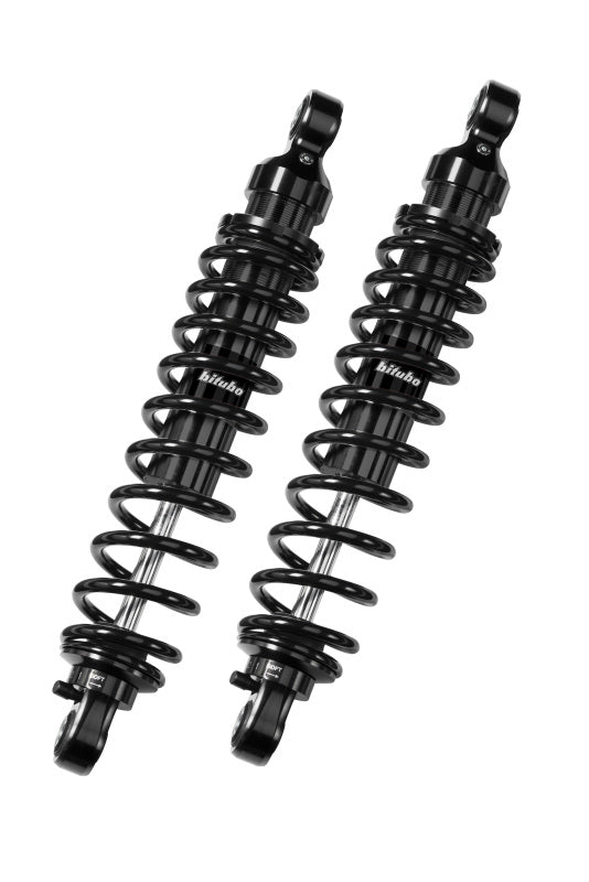 Bitubo WME0 Twinshocks Adjustable: Spring Preload, Rebound, Length 346mm, Dark Edition