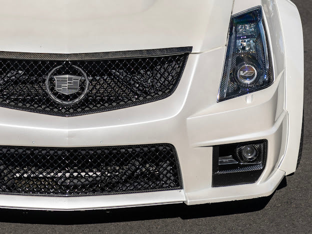 2009-2015 Cadillac CTS/CTS-V V2 SDP Carbon Fiber Headlight  Internal Housings Bezels