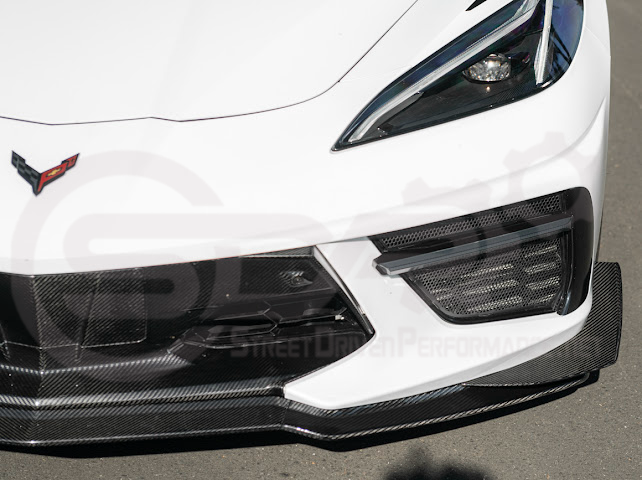 2020+ CORVETTE C8 STINGRAY & Z51 | Z06 Z07 PERFORMANCE FRONT LIP SPLITTER & CANARDS GROUND EFFECTS