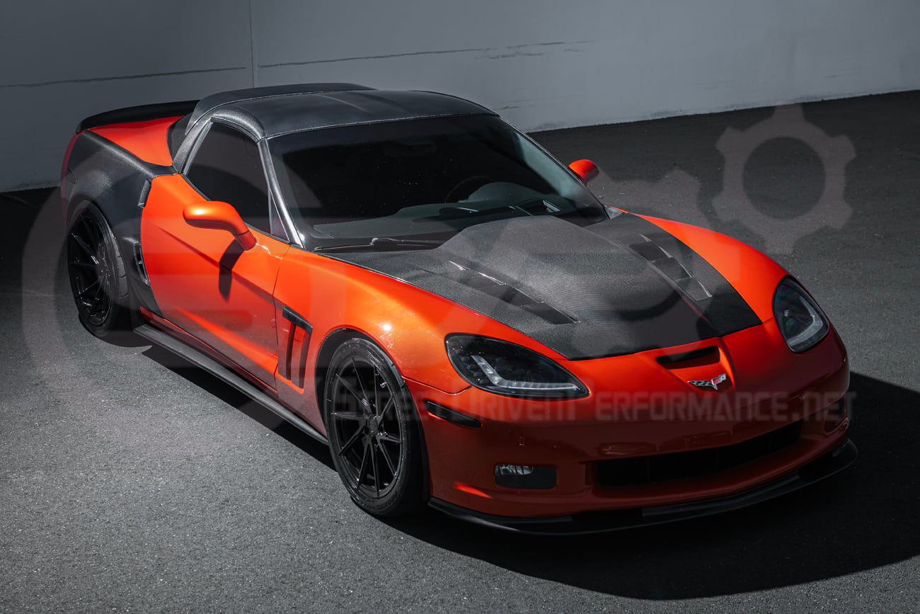 2005-2013 CHEVROLET CORVETTE C6 | SDP PERFORMANCE STYLE CARBON FIBER VENTED COWL HOOD