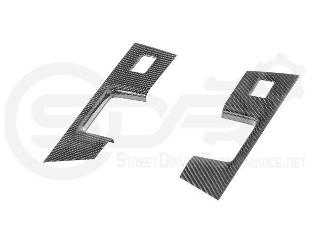 2021-UP FORD F-150 | FACTORY STYLE CARBON FIBER REAR DOOR SWITCH PANEL TRIM COVER
