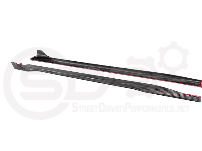 2024-Up Ford Mustang S650 | SDP Performance CARBON FIBER Side Skirts Extension Rocker Panels Ground Effects
