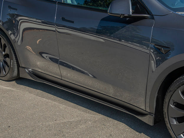 2020-UP TESLA MODEL Y PERFORMANCE SIDE SKIRTS ROCKER PANELS GROUND EFFECTS