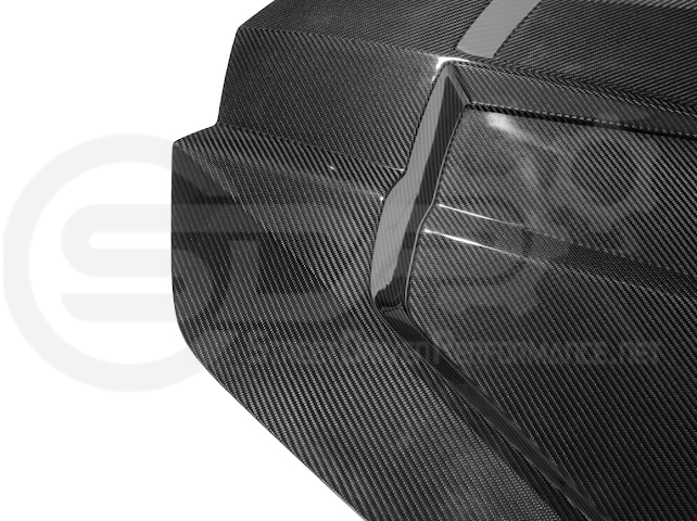 2020-PRESENT CHEVROLET CORVETTE C8 | SDP PERFORMANCE TRACK STYLE DOUBLE SIDED DRY CARBON FIBER FRONT HOOD