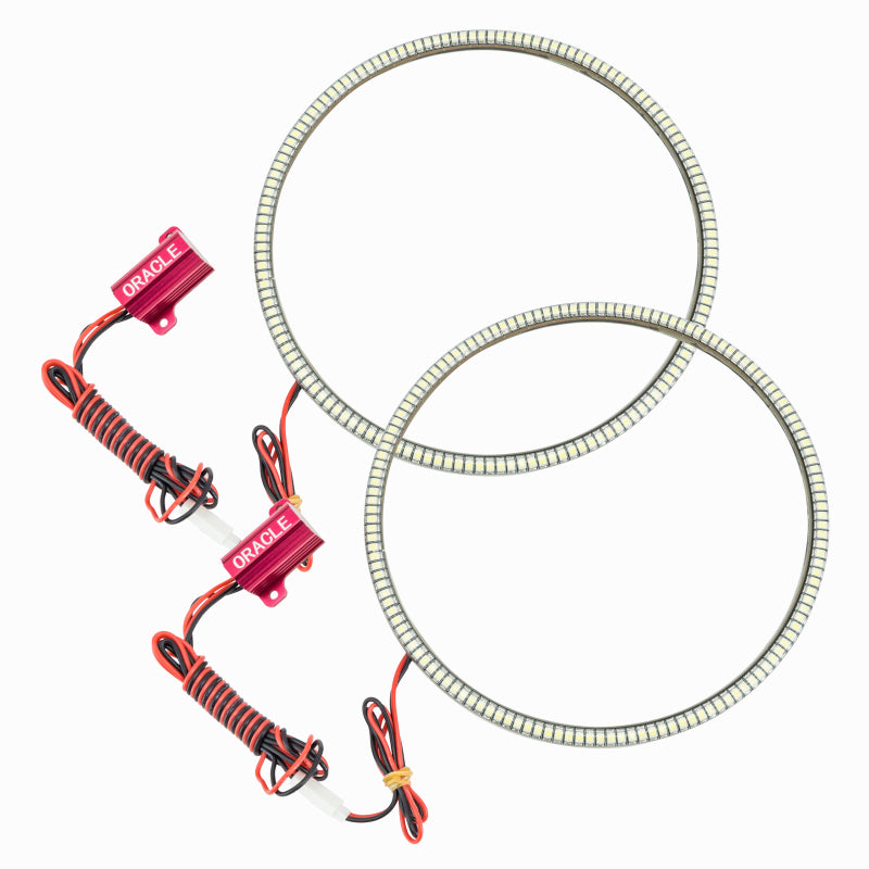 Oracle 92-06 Hummer H1 Surface Mount LED Headlight Halo Kit - Red