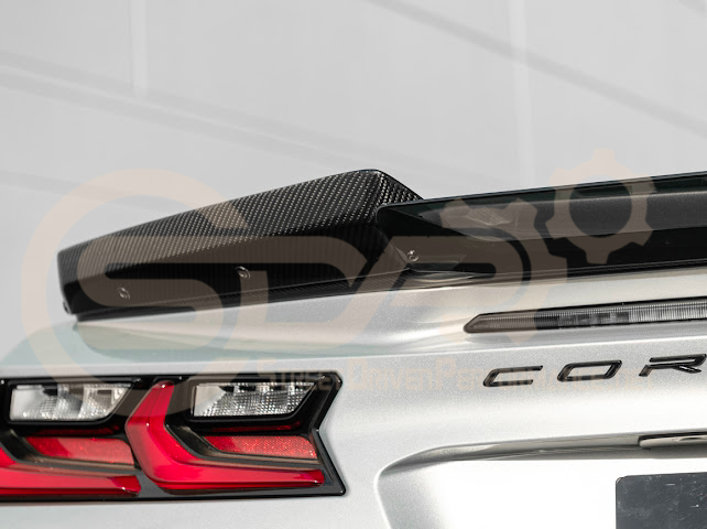 2023-Up Corvette C8 Z06 | Jake Skull Logo Rear Wickerbill Spoiler Wing