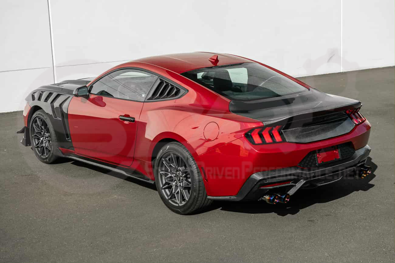 2024-UP FORD MUSTANG S650 | CARBON FIBER REAR TRUNK DECKLID WITH INTEGRATED SPOILER WING