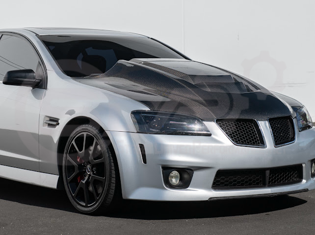2008-2009 PONTIAC G8 CARBON FIBER ZR1 STYLE FRONT VENTED COWL HOOD