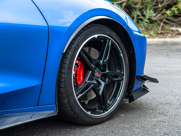 2020+ CHEVROLET CORVETTE C8 | SDP PERFORMANCE PACKAGE HYDRO DIPPED CARBON FIBER SIDE WHEEL FENDER PAIR