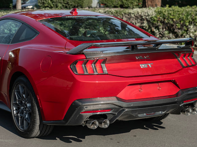 2024-Up Ford Mustang S650 | GT Style CARBON FIBER Rear Bumper Diffuser