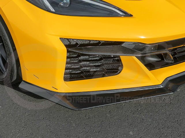 2023-Up Corvette C8 Z06 | Z07 Extended Package CARBON FIBER Front Lip Splitter Ground Effects