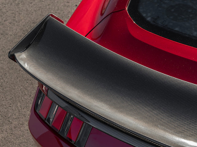 2024-UP MUSTANG S650 | CARBON FIBER GT500 REAR HIGH WING SPOILER