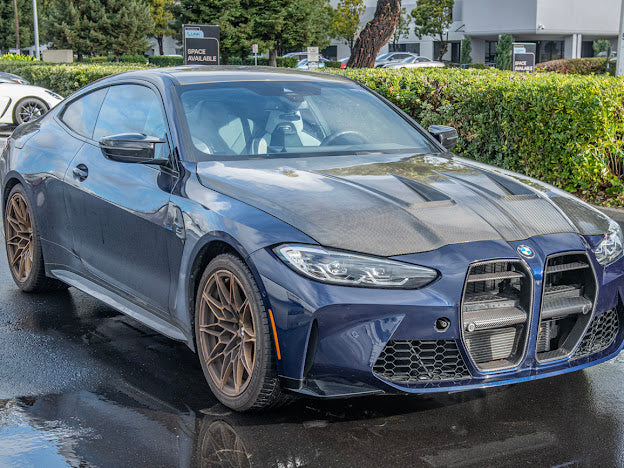 2021-UP BMW G80 M3 & G82 / G83 M4 | VORSTEINER STYLE CARBON FIBER FRONT KIDNEY GRILLE TRIM SURROUNDING INSERT (PAIR)