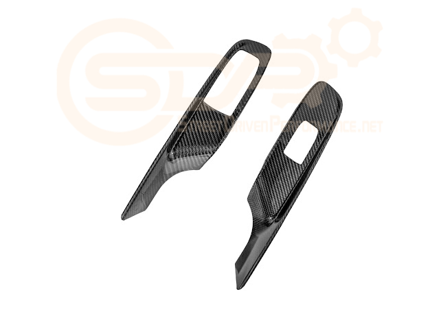 2020-Up Corvette C8 Coupe | CARBON FIBER Door Window Switch Control Panel Cover