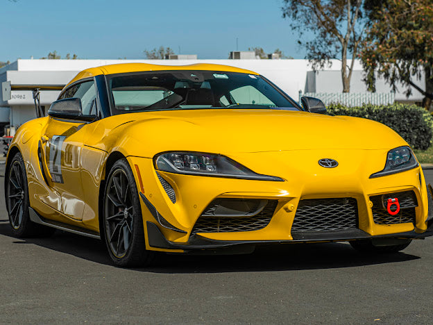 2020-Up Toyota GR Supra A90 A91 | SDP Performance Style CARBON FIBER Front Bumper Canard Splitter (Pair)