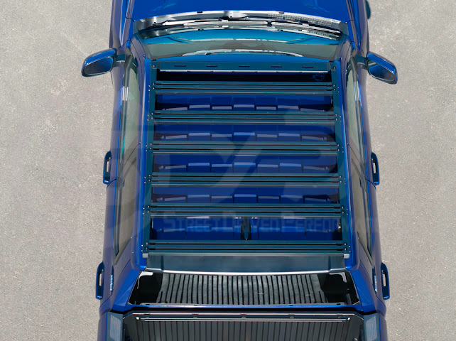 2016-2023 Toyota Tacoma | Extreme Off-Road Version 2 Carbon Steel Black Top Roof Rack Cargo Luggage Carrier
