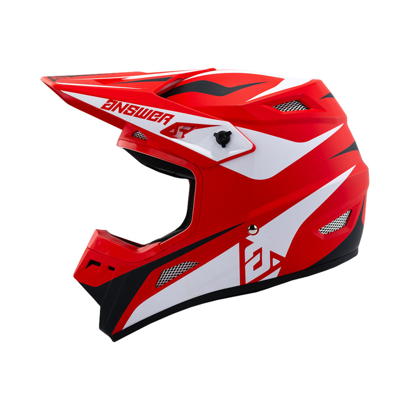Answer 26 AR1 Mototown Helmet Glossy Red/White/Black - Large
