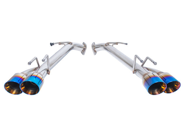 2018-2024 TOYOTA CAMRY | MUFFLER DELETE AXLE BACK EXHAUST WITH QUAD BURNT BLUE TIPS