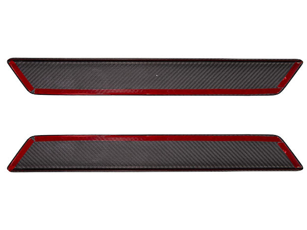 2020-UP CORVETTE C8 | CARBON FIBER SIDE DOOR SILL PLATE STRIP COVERS PANELS