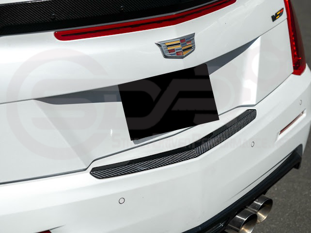 2015-2019 CADILLAC ATS / ATS-V COUPE | FACTORY STYLE CARBON FIBER REAR TRUNK DECKLID APPLIQUÉ INSERT TRIM REPLACEMENT