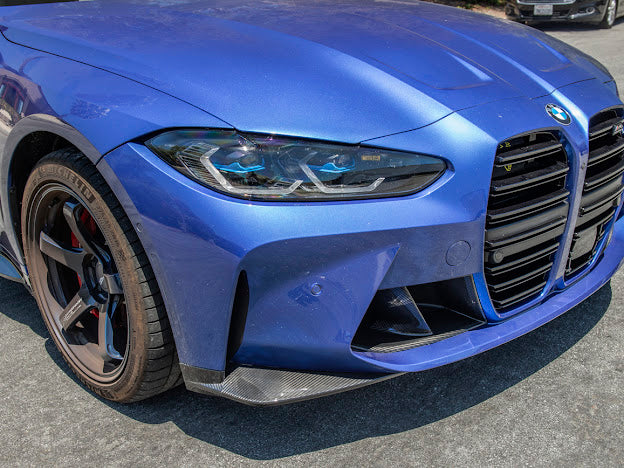 2021-Up BMW G82 / G83 M4 | Factory Extended Style Carbon Fiber Front Lip Splitter Pair Ground Effects