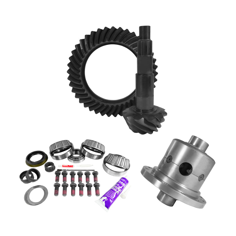 Yukon Gear 11.5in AAM 4.11 Rear Ring & Pinion Install Kit Positraction 4.125in OD Pinion Bearing