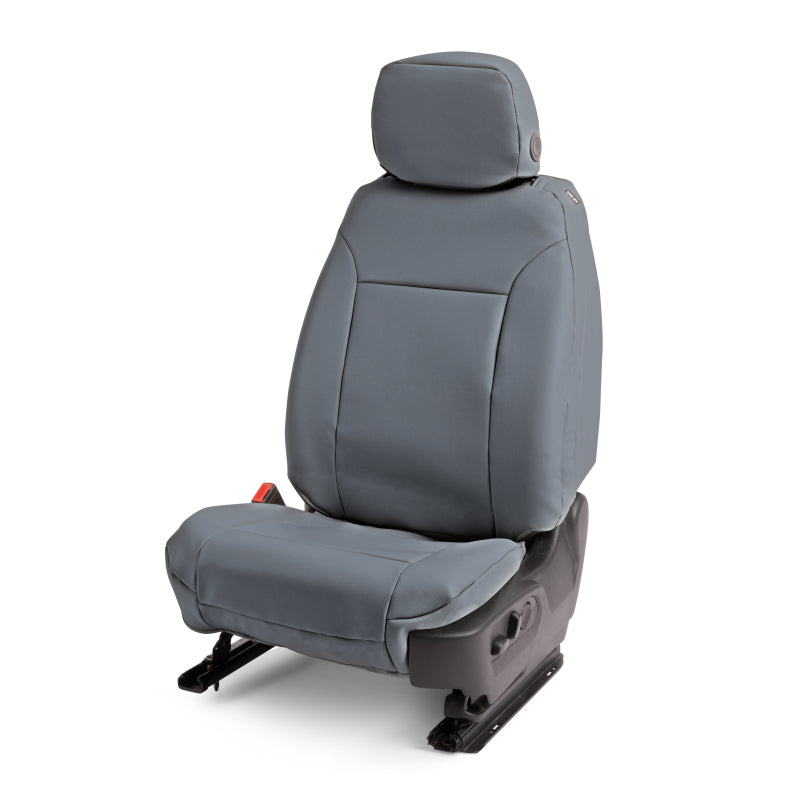 Covercraft 09-19 Toyota Tacoma Leatherette PrecisionFit Custom Front Row Seat Covers - Med Grey