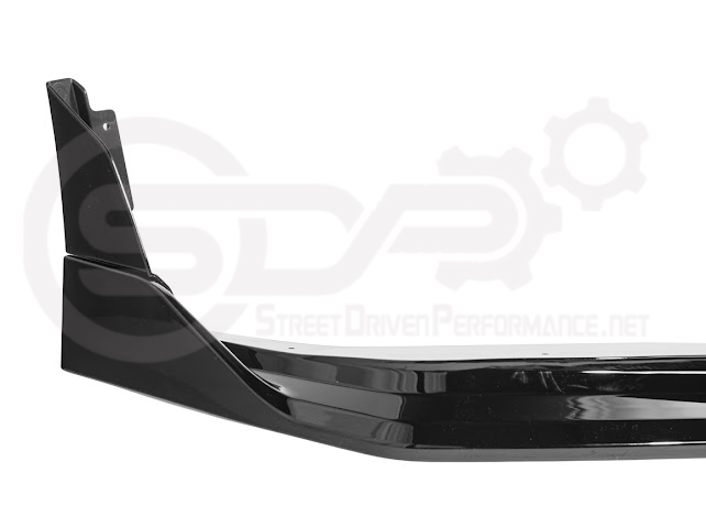 2024-Up Ford Mustang S650 | GTV Style GLOSSY BLACK Add-On Front Lip Splitter Ground Effects