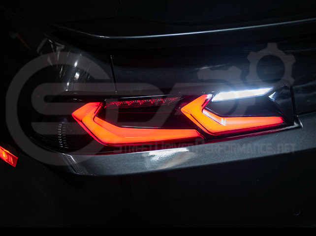 2014-2015 CHEVROLET CAMARO | GM C8 CORVETTE STYLE SEQUENTIAL SIGNAL LED REAR TAILLIGHT PAIR (CLEAR OR SMOKE TINTED LENSES)